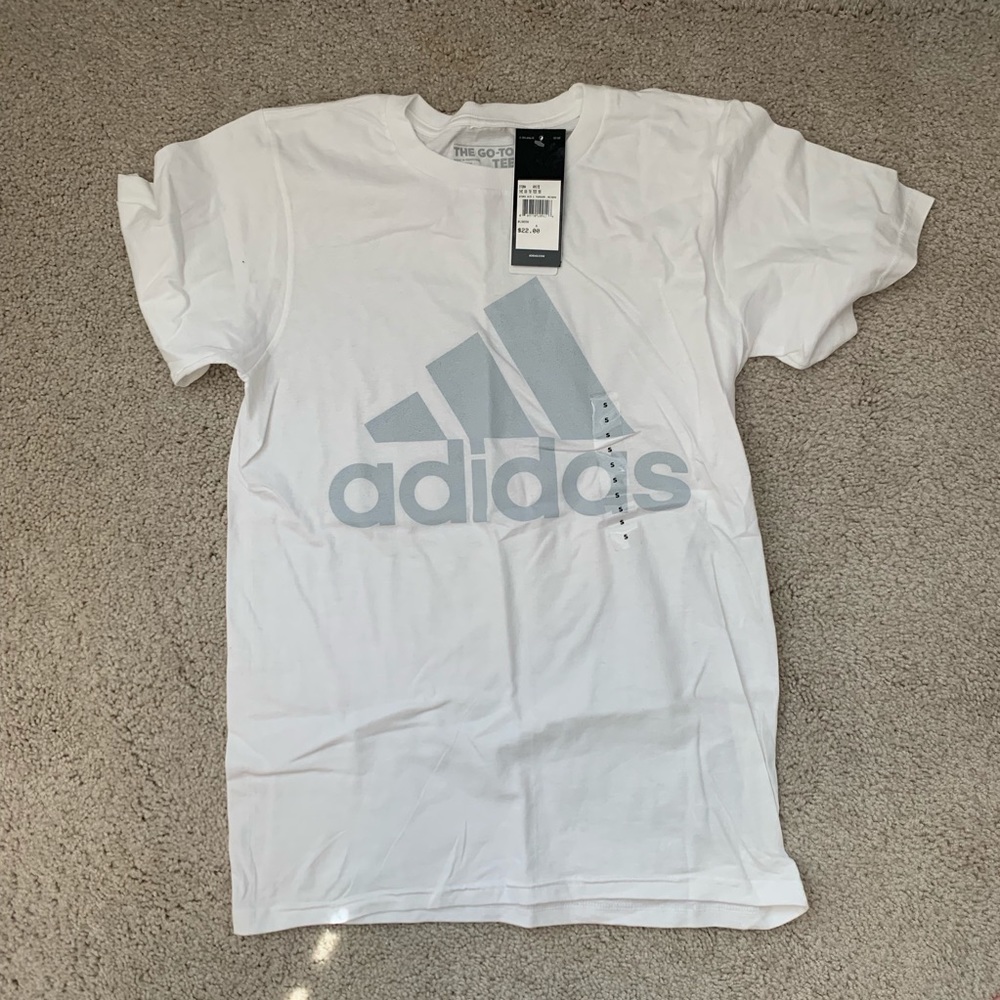 Adidas White Logo T-shirt